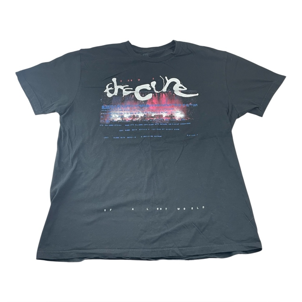 The Cure T-shirt Mens Large Black Shows Of A Lost World Tour Band Black 2023